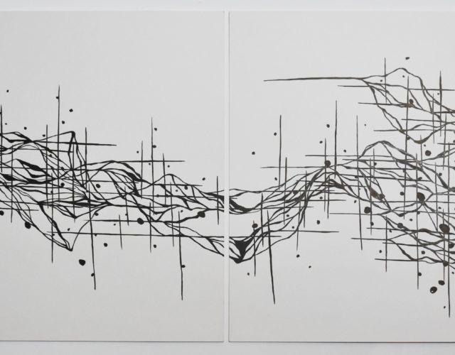 王怡婷，標記II，複合媒材，107x39 cm，2020