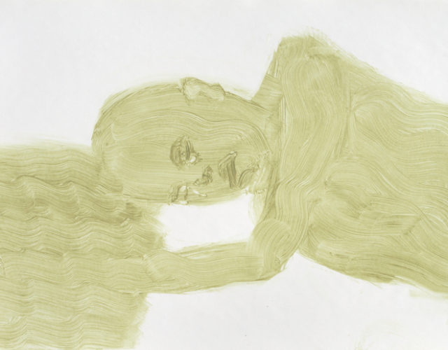 菲利普・克雷默，暫息(XI)，2016，壓克力、紙本，42x59cm
