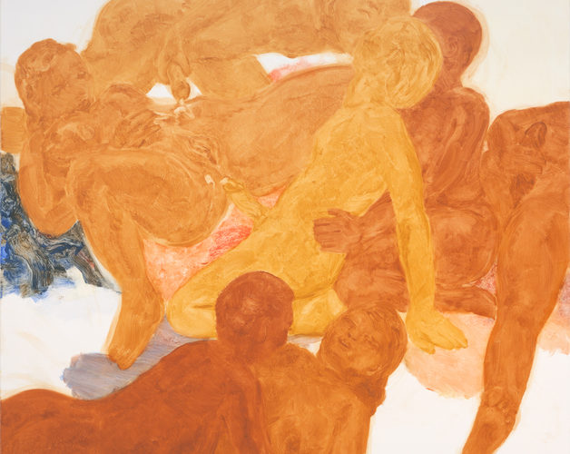 群集，2014，油彩、畫布，160x195cm