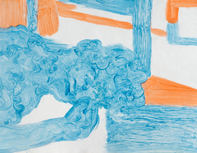 菲利普・克雷默，暫息(XIII)，2016，壓克力、紙本，42x59cm